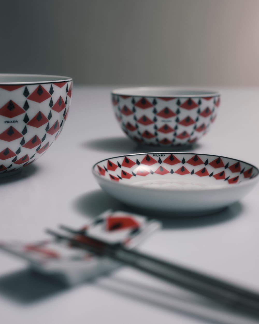 ポーセリン ソースボウル 2点セット - Vienna Red