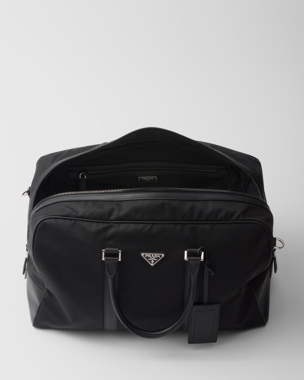 Re-Nylon xサフィアーノレザー ダッフルバッグ
