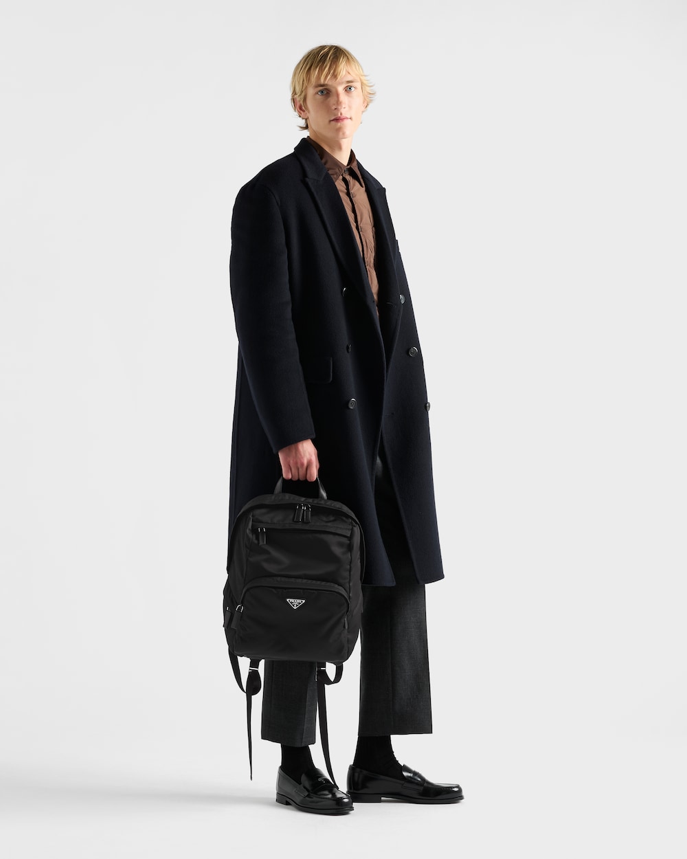 Re-Nylon xサフィアーノレザー バックパック