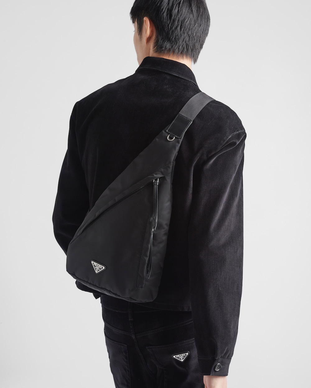 Re-Nylon xレザー ワンショルダーバックパック