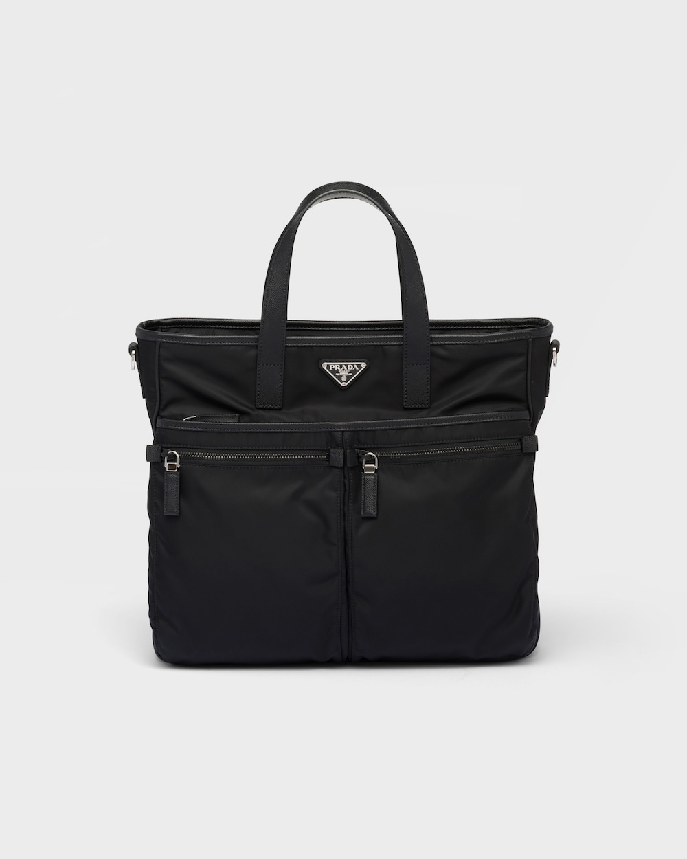 Re-Nylon xサフィアーノレザー トートバッグ