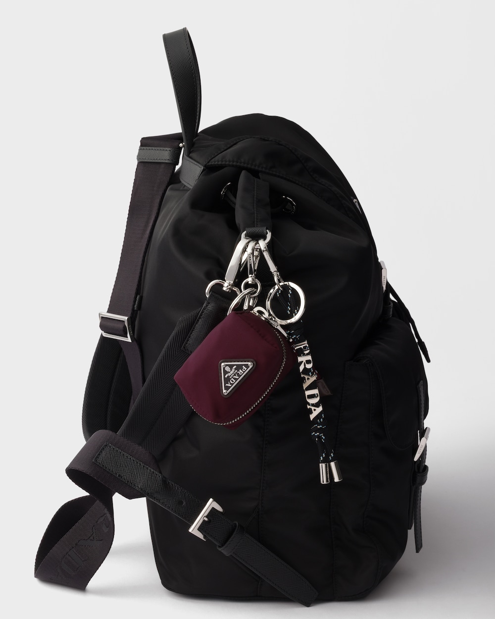 プラダ スピードロック Re-Nylon キーリング チャーム