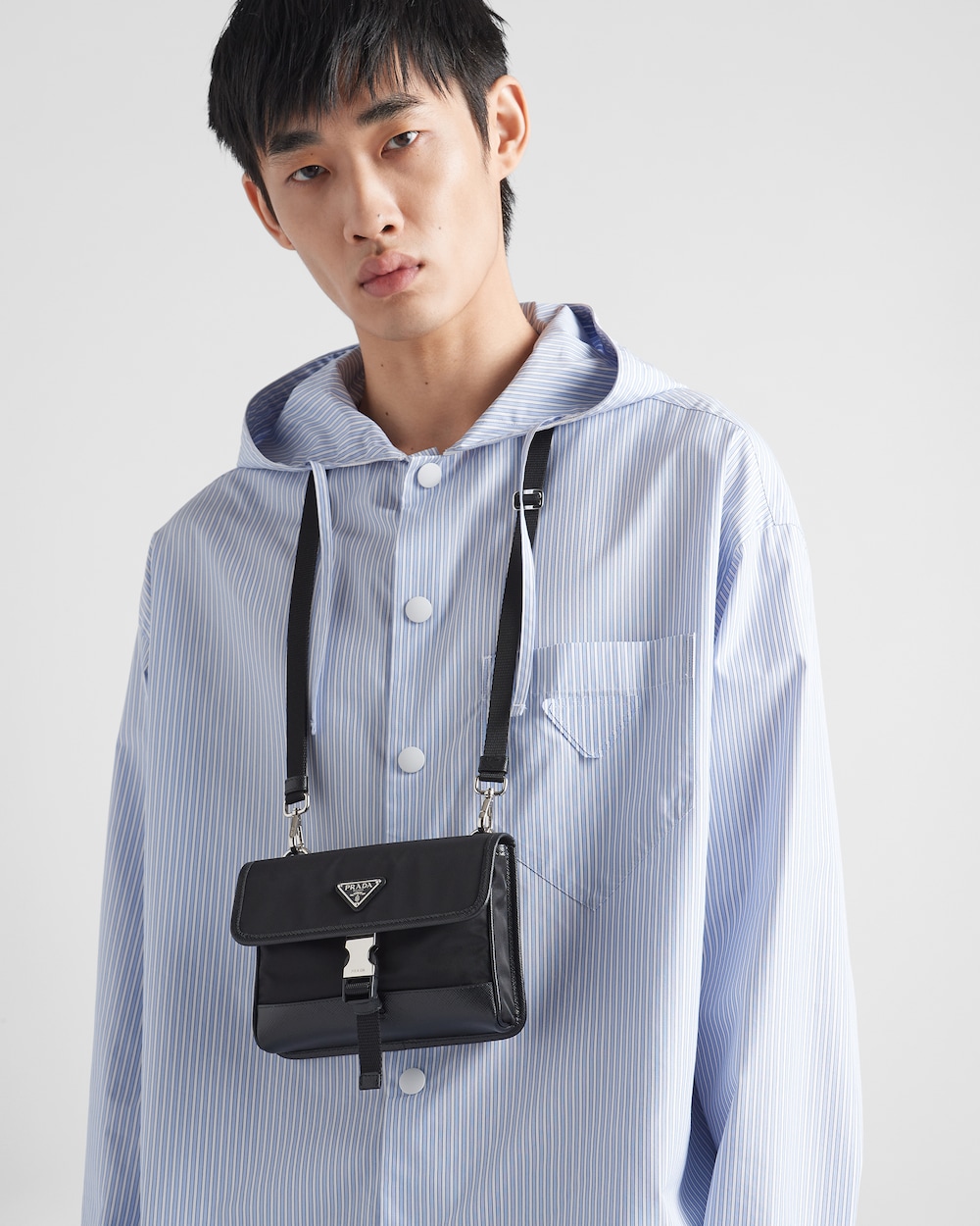 Re-Nylon xサフィアーノレザー スマートフォンケース