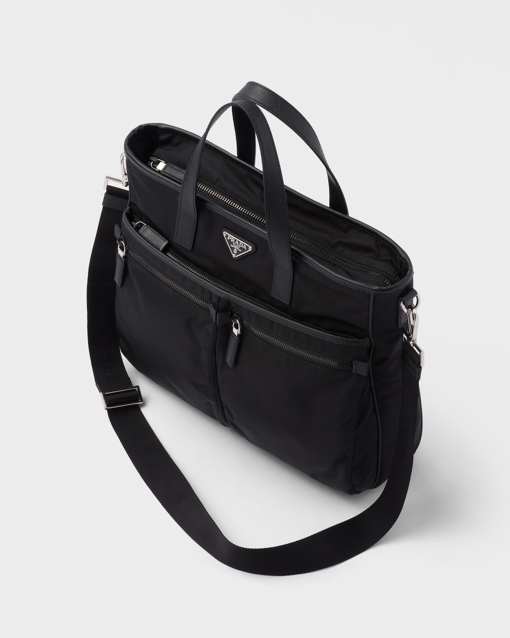 Re-Nylon xサフィアーノレザー トートバッグ