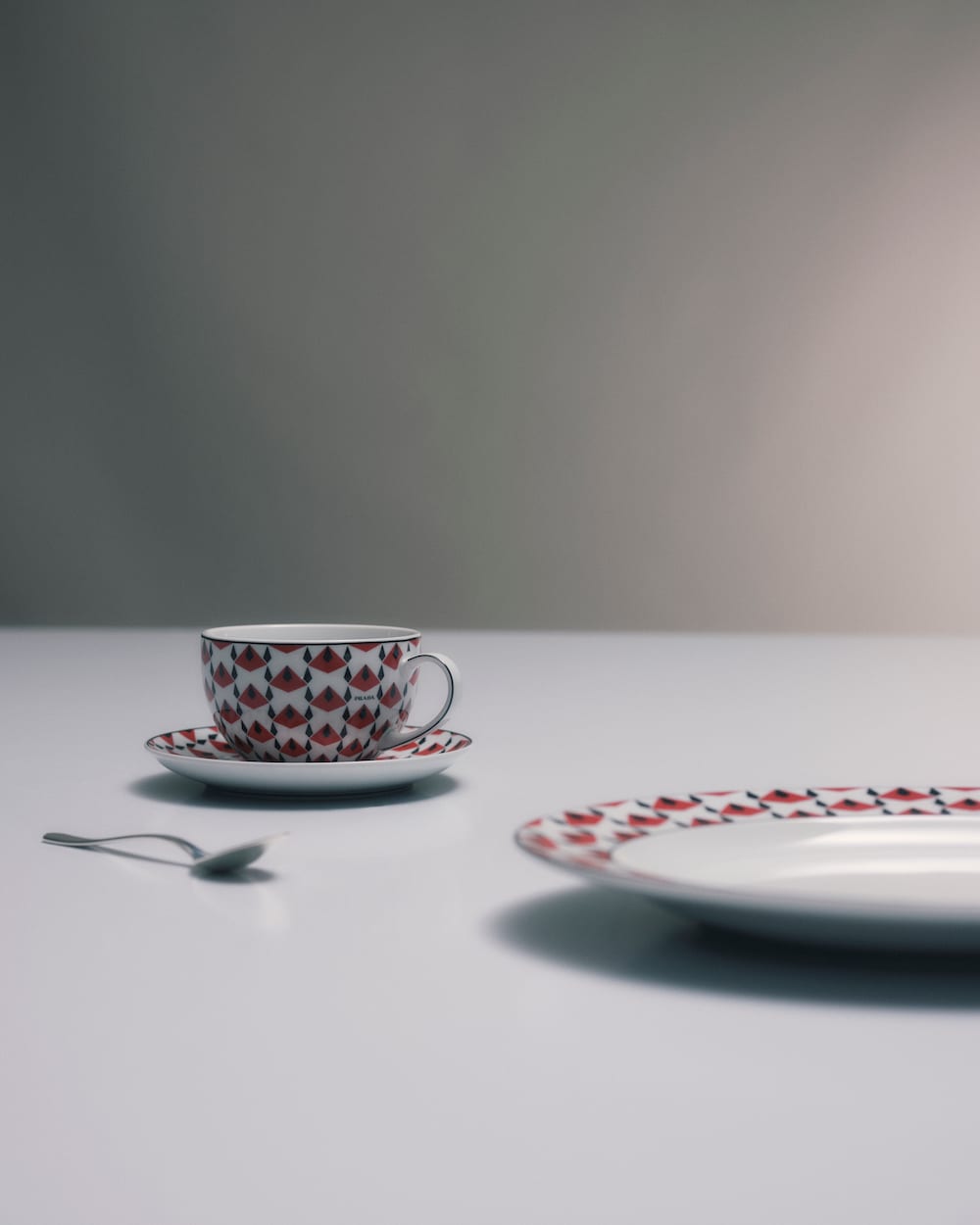 ポーセリン カプチーノカップ 2点セット - Vienna Red
