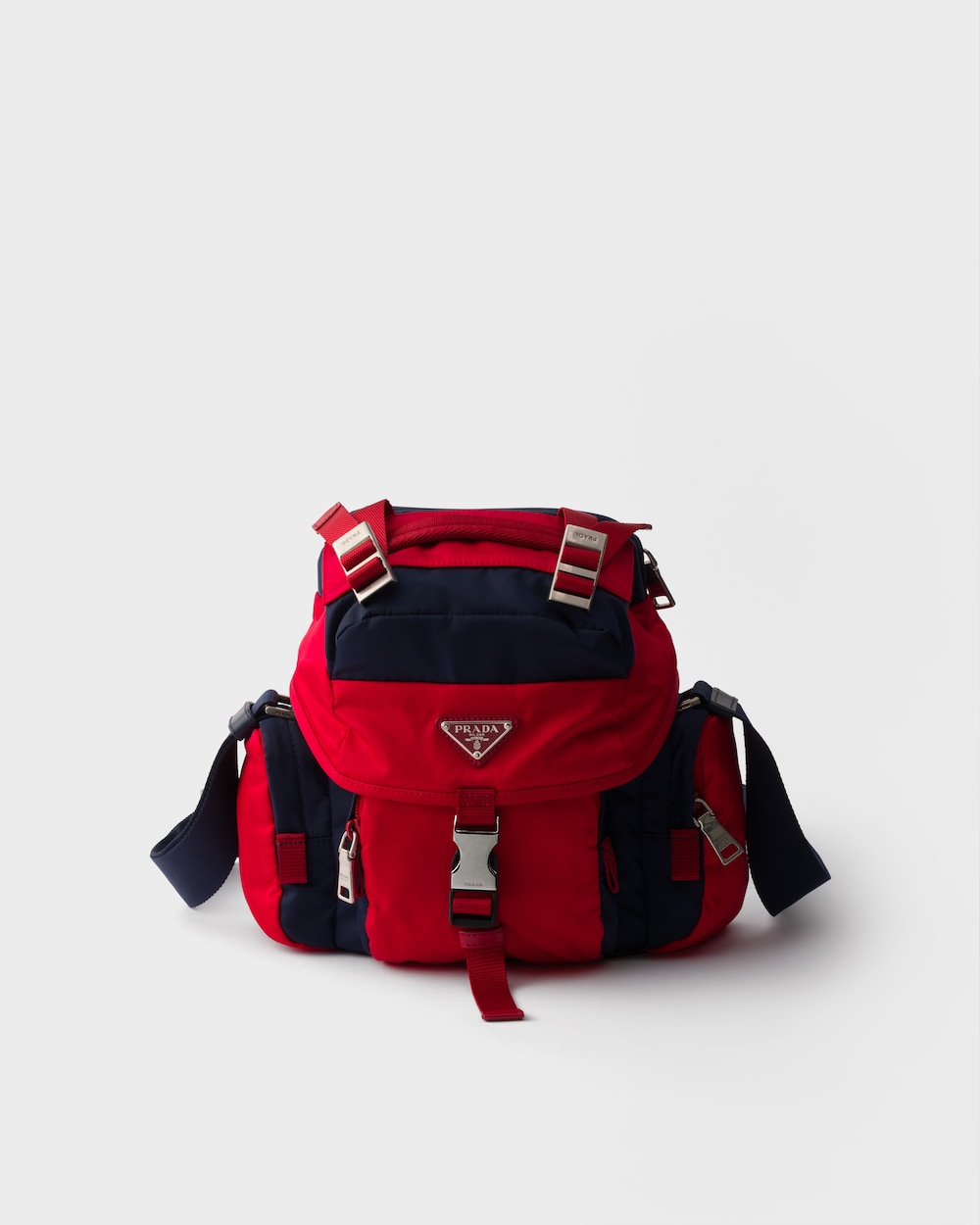 スモール Re-Nylon xレザー ショルダーバッグ
