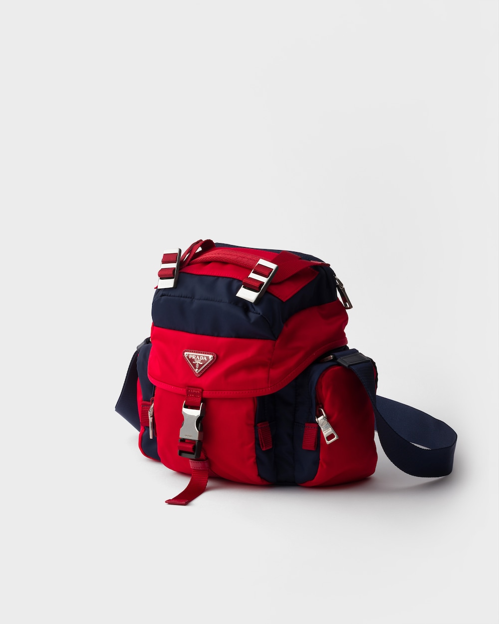 スモール Re-Nylon xレザー ショルダーバッグ