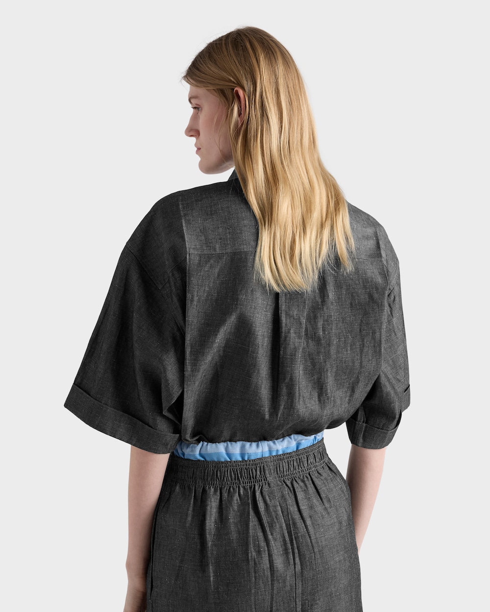 半袖 シャンブレー シャツ