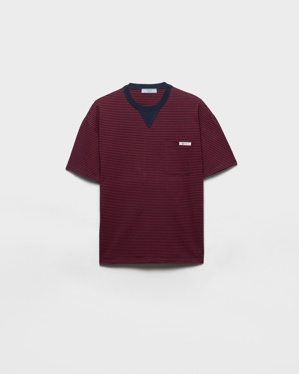 オーバーサイズ ストライプ ジャージー Tシャツ