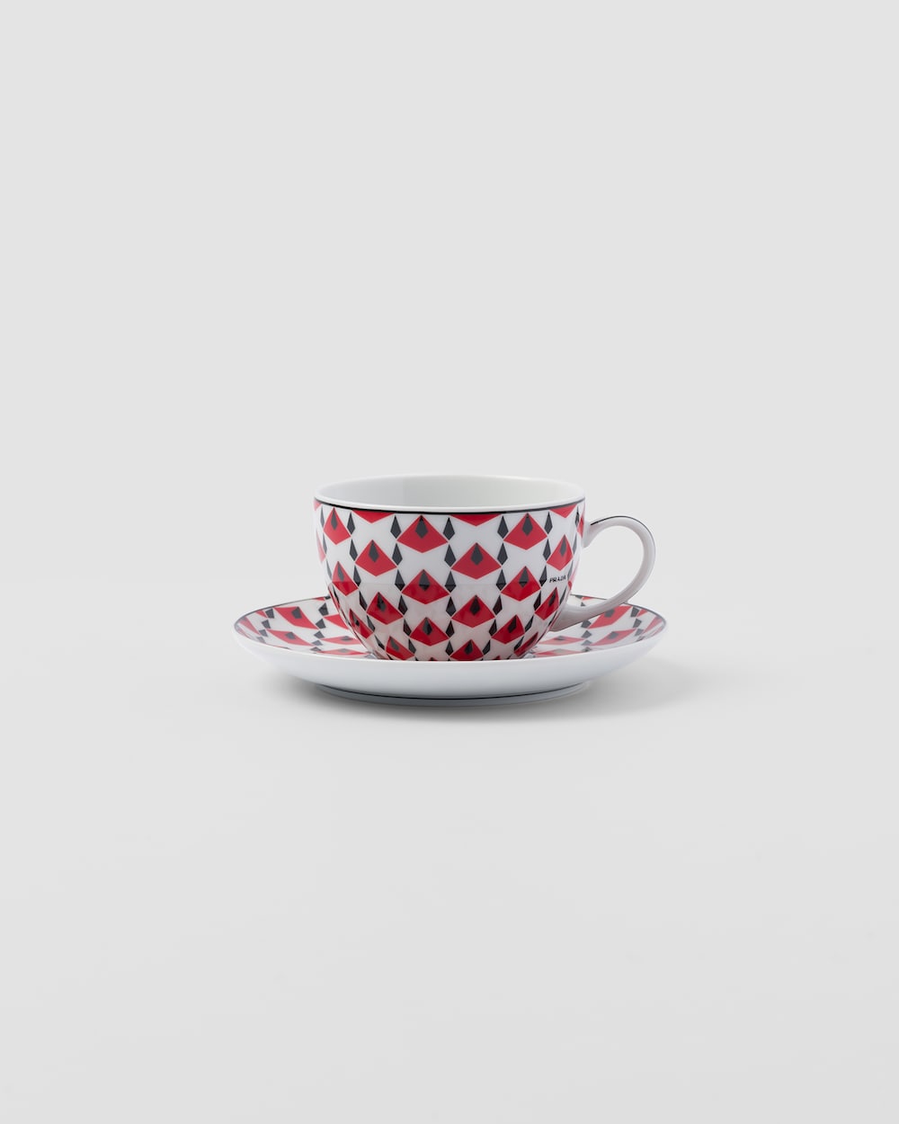 ポーセリン カプチーノカップ 2点セット - Vienna Red