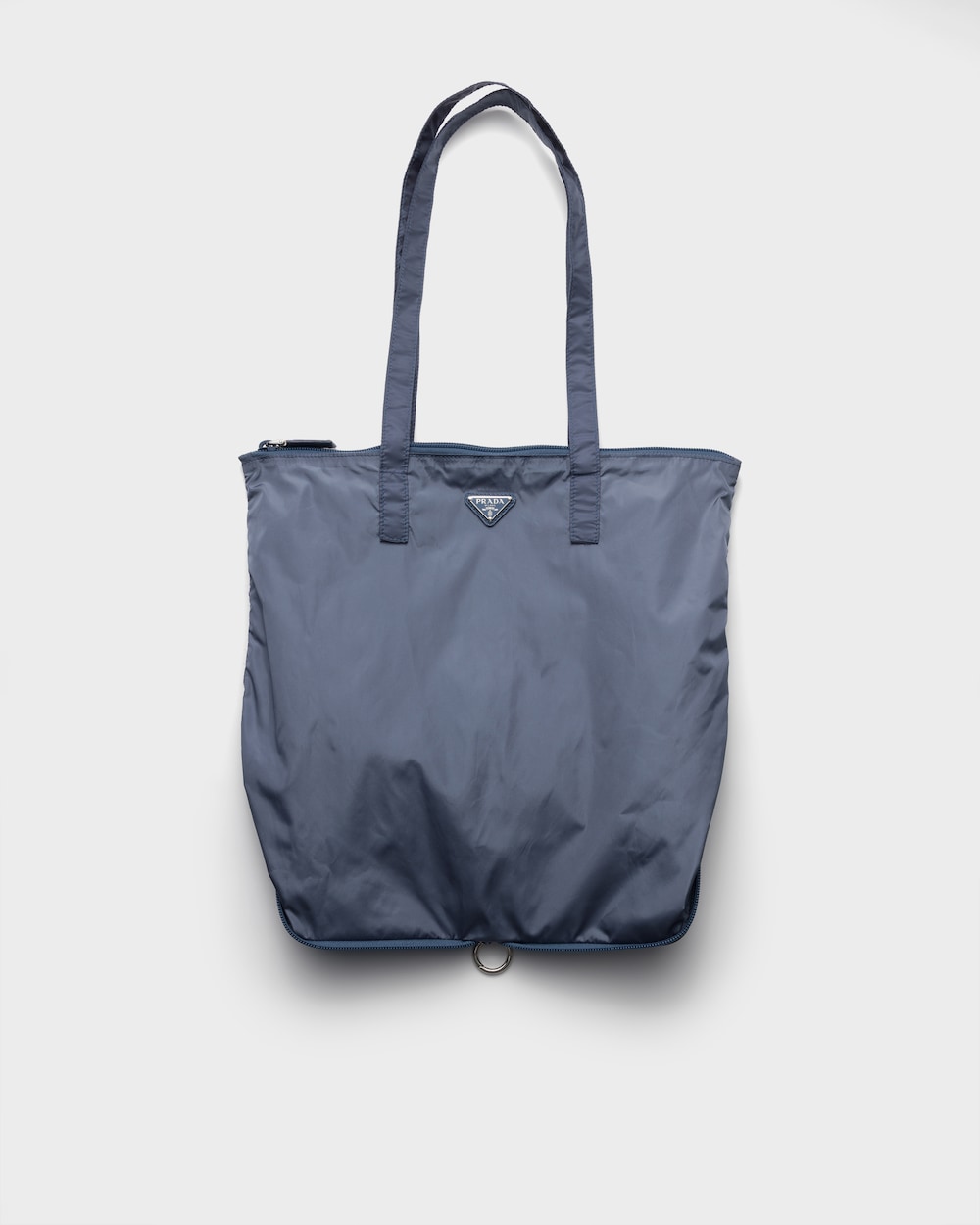 サフィアーノレザー ペンダント付 Re-Nylon トートバッグ