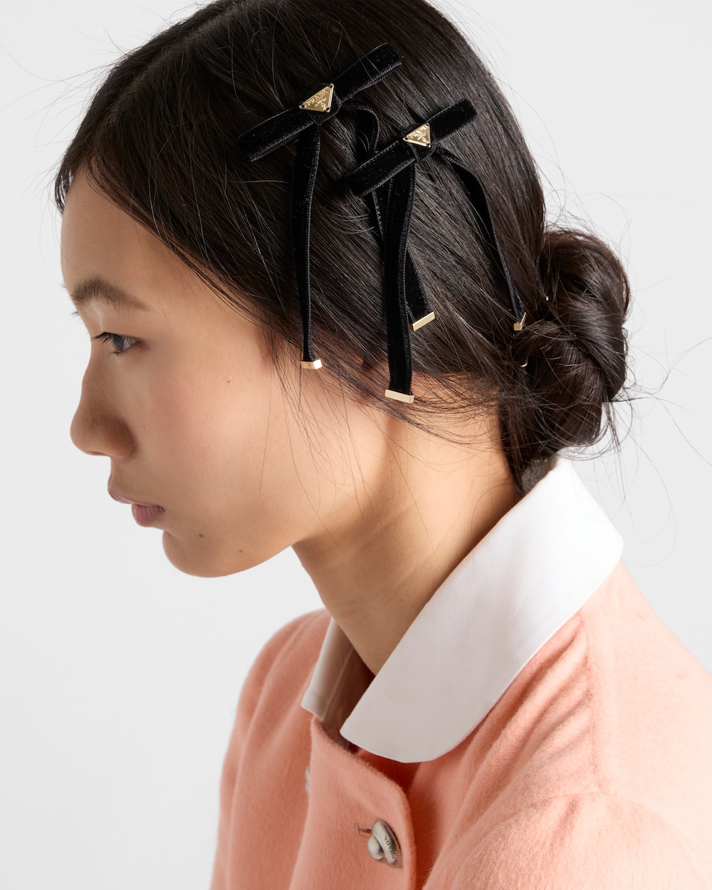 ベルベット ヘアクリップ