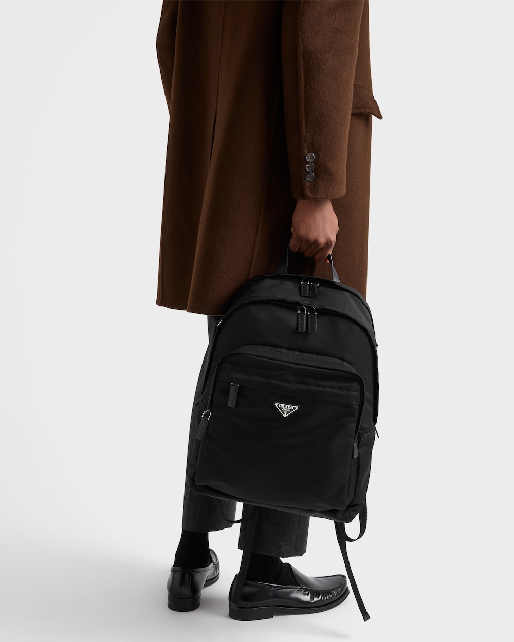 Re-Nylon xサフィアーノレザー バックパック